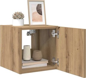 vidaXL Ντουλάπι Τηλεόρασης Τοίχου 30,5 x 35 x 30 cm Επεξεργασμένο ξύλο