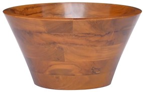 vidaXL Νιπτήρας Ø40 x 20 εκ. από Μασίφ Ξύλο Teak