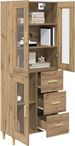 vidaXL Highboard Artisan Oak 69,5 x 34 x 180 εκ. Επεξεργασμένο ξύλο