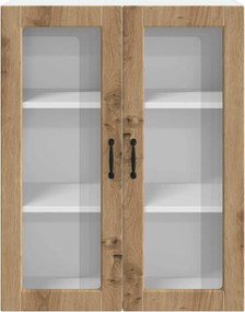 vidaXL Ραφιέρα τοίχου LUCCA Artisan Δρυς 80 x 31 x 100 εκ.