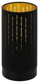 Φωτιστικό Επιτραπέζιο Varillas 98314 Black-Gold Eglo Μέταλλο,Ύφασμα