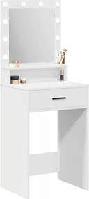 vidaXL Τραπέζι περιποίησης Λευκό 50 x 41 x 135 εκ Επεξεργασμένο ξύλο