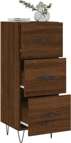 vidaXL Ντουλάπι Καφέ Δρυς 34,5 x 34 x 90 εκ. Επεξεργασμένο Ξύλο