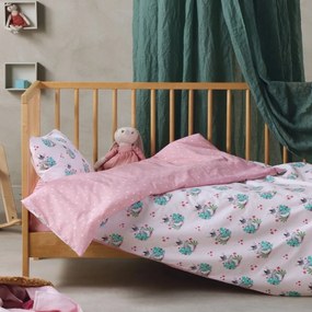 Σεντόνια Βρεφικά Zigby (Σετ 3τμχ) Pink Kentia Cradle 120x170cm 100% Cotton