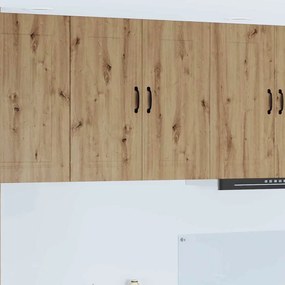 vidaXL Κρεμαστό ντουλάπι κουζίνας με ράφι Artisan Oak 80 x 31 x 80 εκ.
