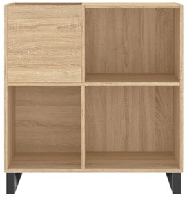 vidaXL Δισκοθήκη Sonoma Δρυς 84,5 x 38 x 89 εκ. από Επεξεργασμένο Ξύλο