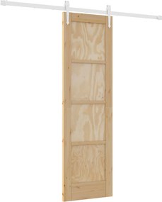 vidaXL Συρόμενη Πόρτα ORKDAL Φυσικό και Λευκό 61 x 198,5 εκ.