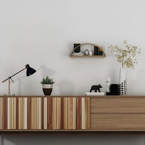 Wall Shelf Dekoratif Duvar Rafı 2 Gold
Brown