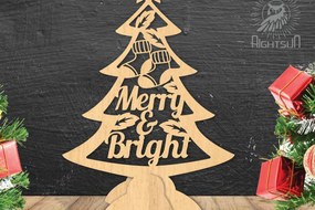 Σετ των 2 Intra απο ξύλο plywood 3mm-4mm πάχος - Διακόσμηση Χριστουγεννιάτικου Δέντρου Cut Laser Δίασταση 20x20 cm INTRAFABR-112296059