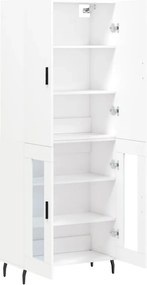 vidaXL Ντουλάπι Λευκό 69,5x34x180 εκ. από Επεξεργασμένο Ξύλο