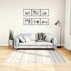 vidaXL Χαλί Πλενόμενο Μαύρο και Λευκό 120 x 170 εκ.