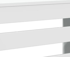 vidaXL Κάλυμμα Καλοριφέρ Λευκό 78x20x82 εκ. από Επεξεργασμένο Ξύλο