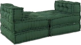 vidaXL Μονάδα Μοντέρνου Καναπέ 4 pcs Πράσινο Ύφασμα