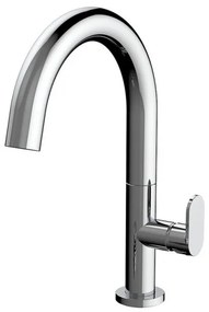 Armando Vicario Slim Chrome Μπαταρία Νιπτήρος Μεσαίου Ύψους με Βαλβίδα clic-clac 500040-100