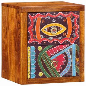 vidaXL Κομοδίνο 2 pcs Καφέ 35 x 30 x 40 εκ. Μασίφ ξύλο ακακίας