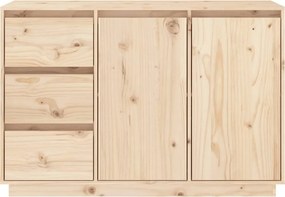 vidaXL Ντουλάπι 111x34x75 εκ. από Μασίφ Ξύλο Πεύκου
