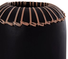 ΕΠΙΤΡΑΠΕΖΙΟ ΔΙΑΚΟΣΜΗΤΙΚΟ ΒΑΖΟ LENNOX HM4675.01S TΕΡΑΚΟΤΑ ΣΕ ΜΑΥΡΟ--Φ18x33Υεκ. (1 Τεμμάχια)