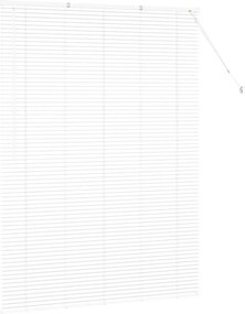 vidaXL Βενετσιάνικες Ρόδες Λευκό 175 x 130 εκ Αλουμίνιο