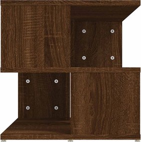 vidaXL Βοηθητικό Τραπέζι Καφέ Δρυς 40x40x40 εκ. Επεξεργασμένο Ξύλο