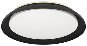 Φωτιστικό Οροφής Eglo 900857 PENJAMO 1 Καφέ (Brown)|Μαύρο Ματ (Black Mat) 3000K