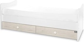 BED TREND PLUS NEW 70/160 WHITE/LIGHT OAK