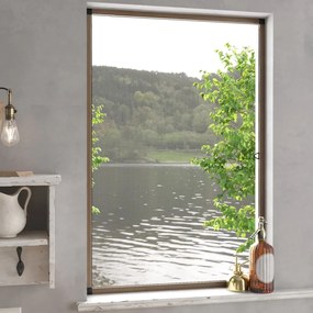 vidaXL Σήτα Εντόμων για Παράθυρα Καφέ 90 x 120 εκ.