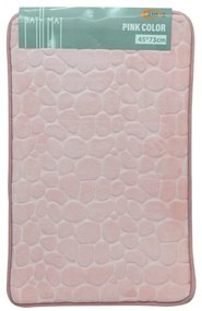 Πατάκι Μπάνιου Memory Foam 815616 73x45cm Pink Ankor 45x73cm PVC