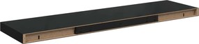 VidaXL Ράφια Τοίχου 2 τεμ. Μαύρα 90x23,5x3,8 εκ. MDF