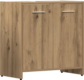 vidaXL Σετ Επίπλων Μπάνιου 4 Τεμαχίων Τεχνίτης Δρυς από Τεχν. Ξύλο