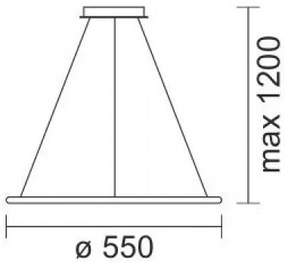 Φωτιστικό οροφής Κύκλος 3000K 35W-Leuko