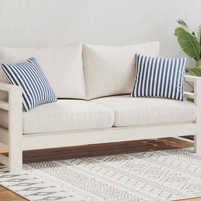 vidaXL Μαξιλάρια Εξωτερικού Χώρου 2 τεμ. Ριγέ Ναυτικό Μπλε 45 x 45 εκ.