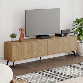 Έπιπλο τηλεόρασης Dune Megapap χρώμα φυσικό οξιάς 180x29,6x50εκ.