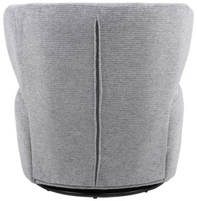 Πολυθρόνα Marelia pakoworld περιστρεφόμενη γκρι ύφασμα 73x76x76εκ