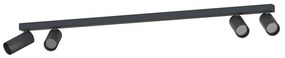 Φωτιστικό Οροφής - Σποτ Fourty 10739 4-16.5x78-90.5x6.5-11.5cm 4xGU10 10W Black Nowodvorski