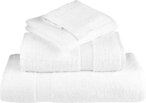 vidaXL Πετσέτες Premium Σετ 8 Τεμ. SOLUND Λευκές 600 γρ/μ²