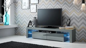 TV stand SOLO grey mat/ grey gloss DIOMMI CAMA-SOLO-RTV-SZARY MAT/SZARY POŁ DIOMMI-60-20031