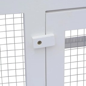 vidaXL Κλουβί Ζώων / Κουνελιών Δύο Ορόφων Ξύλινο