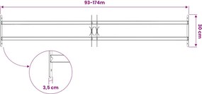 vidaXL Δίχτυ Ασφαλείας Παραθύρου 176 x 30 εκ Γαλβανισμένος Χάλυβας