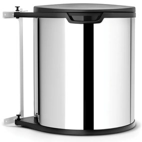 Brabantia 647044 Built-In Κάδος Απορριμμάτων από Ανοξείδωτο Ατσάλι 15L , Brilliant Steel