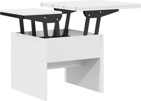 vidaXL Τραπεζάκι σαλονιού Λευκό 55 x 54,5 x 45 εκ Επεξεργασμένο ξύλο