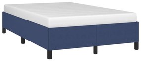 vidaXL Πλαίσιο Κρεβατιού χωρίς στρώμα Μπλε 120x190 εκ. Υφασμάτινο