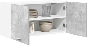 vidaXL Κρεμαστό ντουλάπι Σκυρόδεμα Γκρι 80 x 31 x 40 εκ