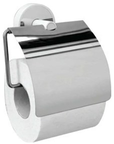 Χαρτοθήκη Κλειστή Optimo 640399 White-Chrome Karag Metal, Plastic