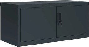 vidaXL Αρχειοθήκη Ανθρακί 90 x 40 x 110 εκ. Ατσάλινη
