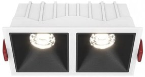 Χωνευτό Σποτ Οροφής Alfa LED 20W 4000K Διπλό Μαύρο-Λευκό DL043-02-10W4K-D-SQ-WB MAYTONI DL043-02-10W4K-D-SQ-WB Ασπρόμαυρο