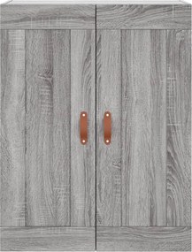 vidaXL Ντουλάπι Γκρι Sonoma 69,5 x 34 x 180 εκ. Επεξεργασμένο Ξύλο