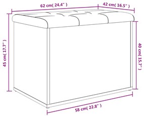 ΠΑΓΚΑΚΙ ΑΠΟΘΗΚΕΥΣΗΣ ΓΚΡΙ SONOMA 62X42X45 ΕΚ. ΕΠΕΞΕΡΓΑΣΜΕΝΟ ΞΥΛΟ 835045