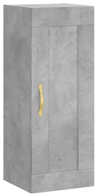 vidaXL Ντουλάπι Γκρι Σκυροδέματος 34,5x34x180 εκ. Επεξεργασμένο Ξύλο