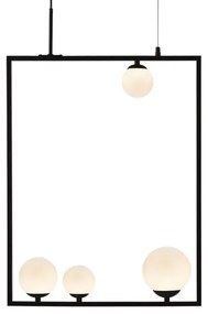 Φωτιστικό Οροφής Πολύφωτο Aca Quadro OD91494PB Black