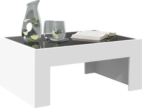 vidaXL Τραπεζάκι Σαλονιού Infinity LED Λευκό 70x50x30 εκ.